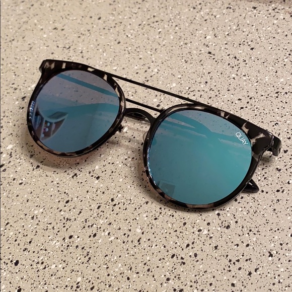 Quay Australia blue reflective sunglasses